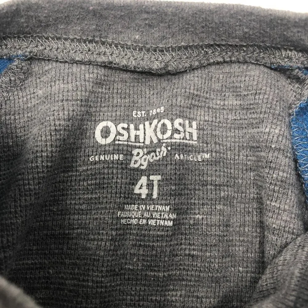 Oshkosh I Boys Long Sleeve Henley Tee